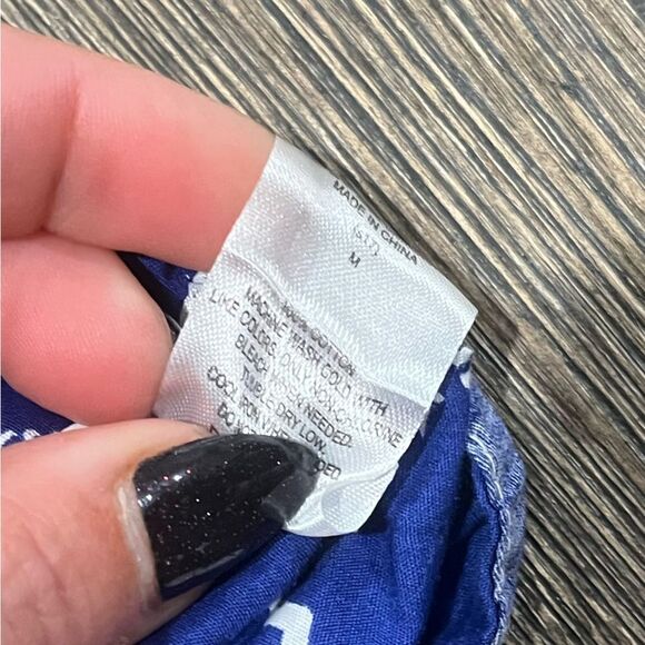 Corona Extra All Over Button-Down Shirt Short Sleeve Cotton Faded Blue White M - Picture 3 of 5